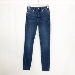 Good American Organic Cotton Good Legs High Rise Skinny Jeans, Size 00, Blue